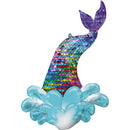 Mermaid Sequin Tail SuperShape Balloon 68x99cm