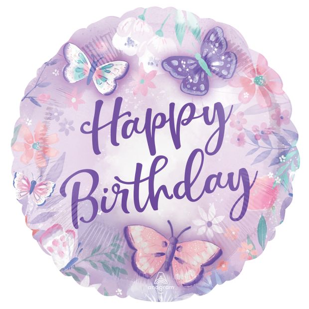 Flutters Happy Birthday Foil 45cm (18")