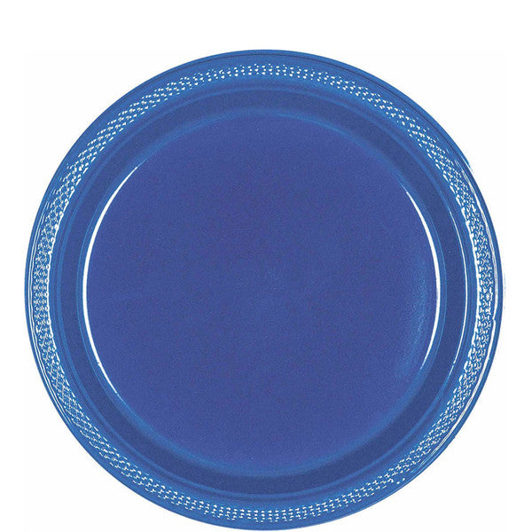 bright royal blue 9 inch plate