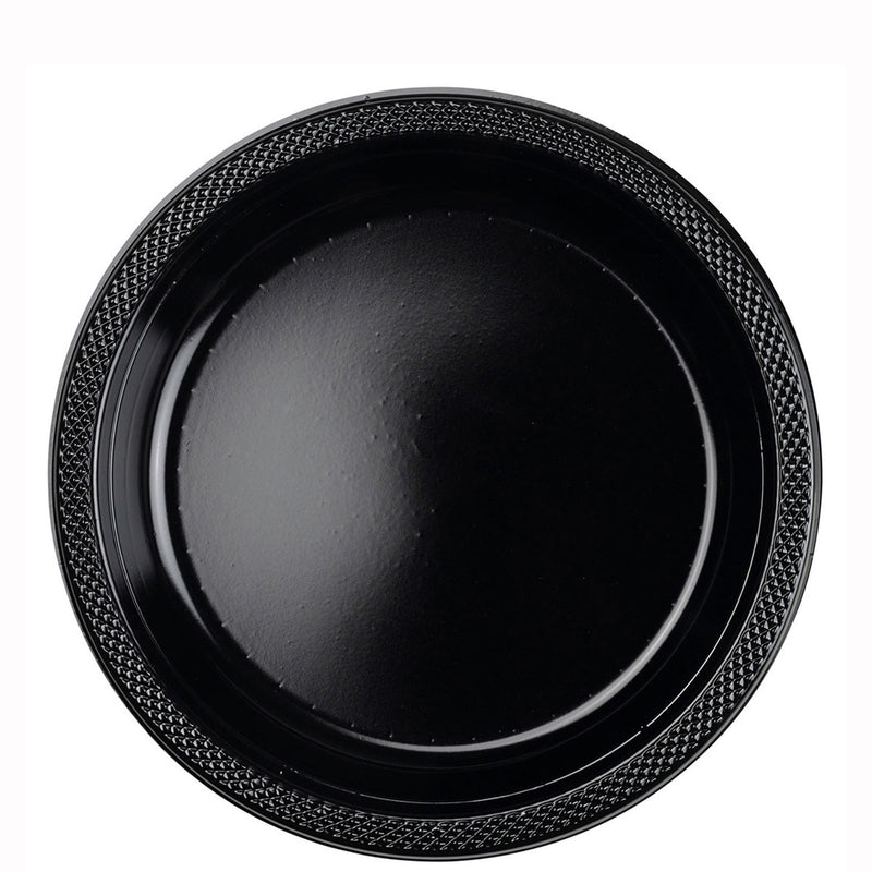 jet black 9 inch plates