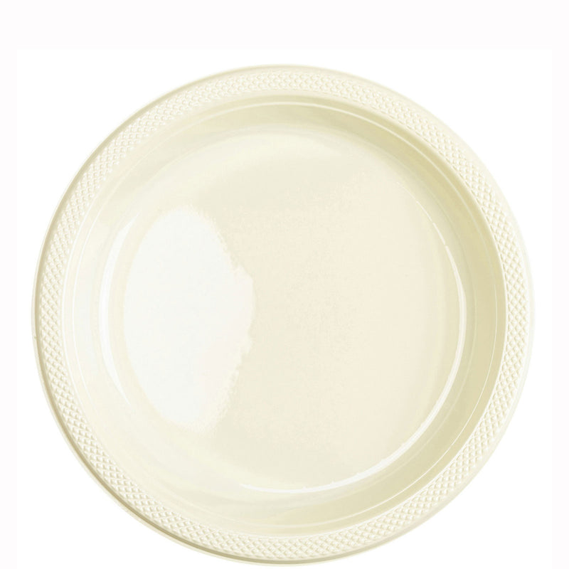 vanilla creme 7 inch plates 20 pcs