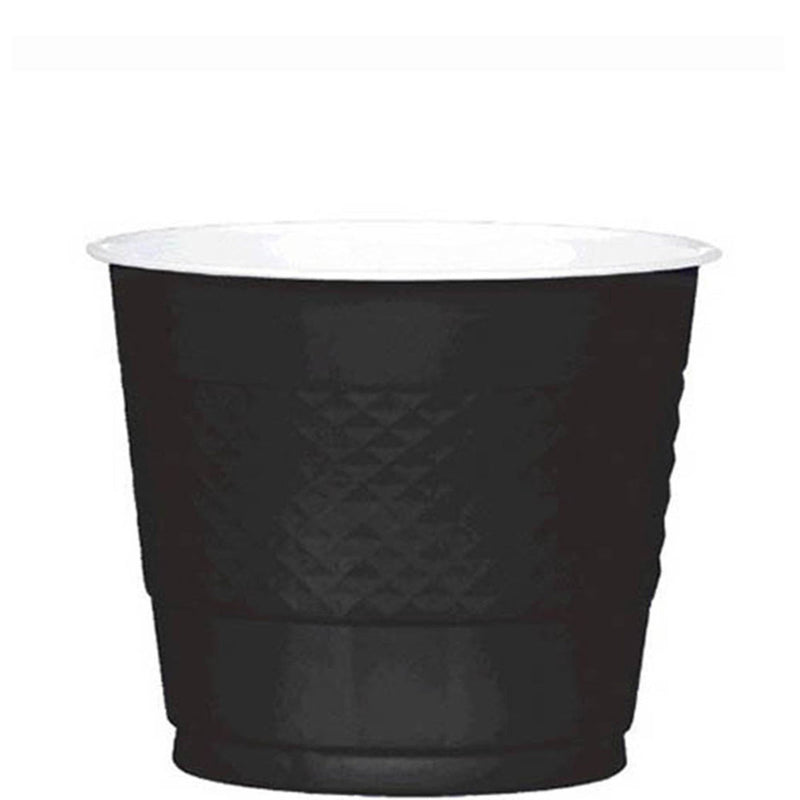 JET BLACK plastic CUPS