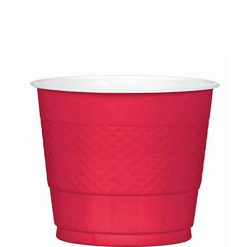 Apple Red Plastic Cups 9oz, 20pcs
