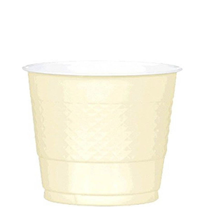 Vanilla Creme Plastic Cups 9oz, 20pcs