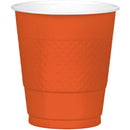 Orange Plastic Cup 9oz Size , 20pcs