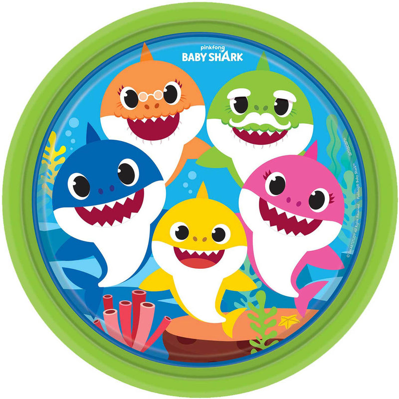 BABY SHARK PAPER PLATES 9IN,