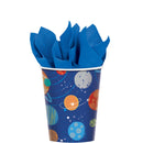 Blast Off Birthday Paper Cups 9oz, 8pcs