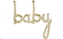 SCRIPT FOIL BABY WHITE GOLD 46"