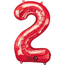 # 2 RED FOIL LARGE BALLOON F/B /بالونات الهيليوم
