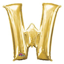 Letter W Gold Foil