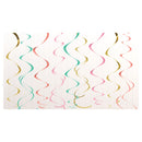 PASTEL PLASTIC SWIRL DECORATION