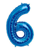 #6 BLUE FOIL BALLOON