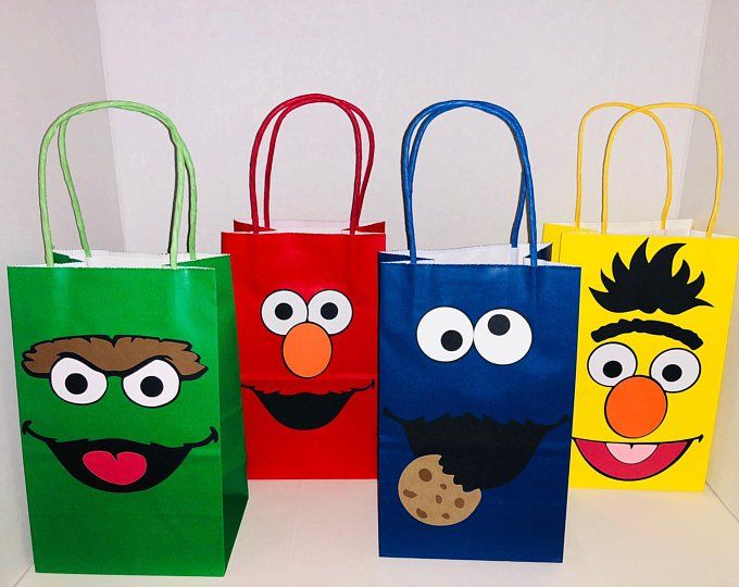 Sesame Street Personalized Paper Bag