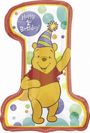 Winnie The Pooh Happy baby 1st birthday balloon