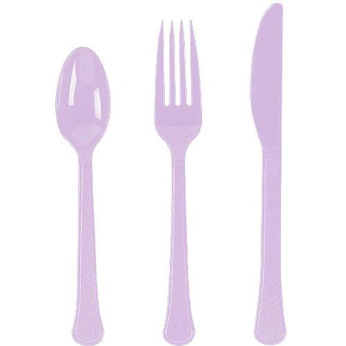 Lavender Heavy Weight Assorted Cutlery 24pcs