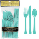 Robins Egg Blue Heavy Weight Assorted Cutlery 24pcs