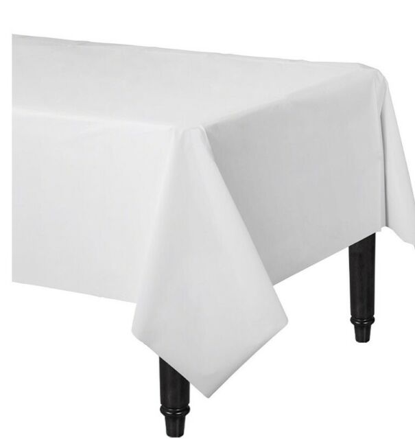 Frosty white tablecover