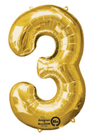 #3 GOLD FOIL LARGE BALLOON /بالونات الهيليوم