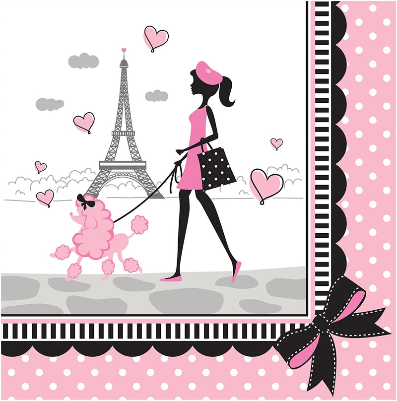 PARTY IN PARIS LUNCH NAPKIN