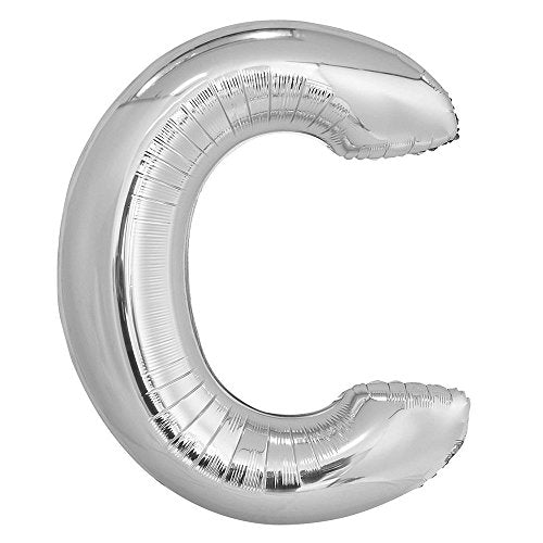 C SILVER LETTER FOIL LARGE BALLOON F/B