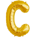 C GOLD LETTER FOIL LARGE BALLOON