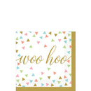 CONFETTI FUN BEVERAGE NAPKINS 36 PCS