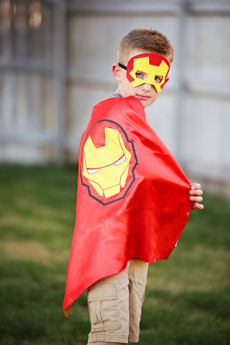 IRON MAN SUPER HERO CAPE KIDS