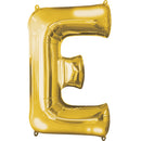 E GOLD LETTER FOIL LARGE BALLOON
