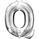 Q SILVER LETTER FOIL LARGE BALLOON