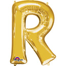 R GOLD LETTER FOIL BALLOON