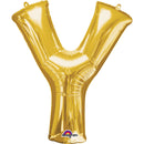 LETTER Y  FOIL BALLOON GOLD