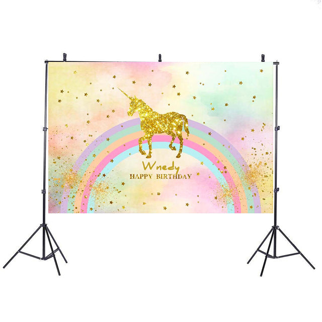 Unicorn Personalized Backdrop Banner