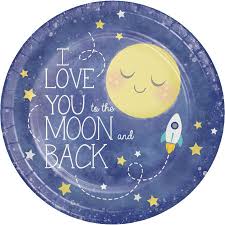 9'' PLATES MOON AND BACK
