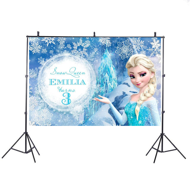 Frozen Backdrop Banner