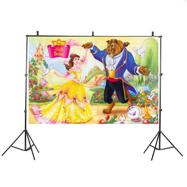 Beauty and the Beast Backdrop Banner