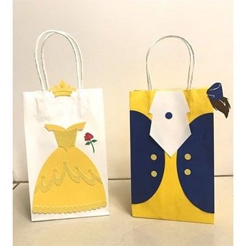 Beauty and the Beast Paper bags