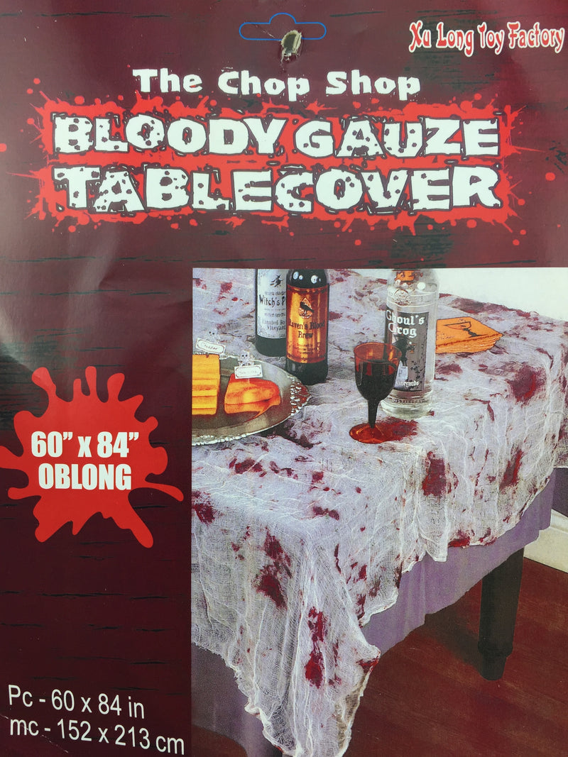 BLOODY GAUZE TABLE COVER