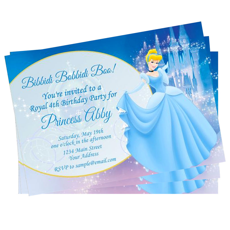 Cinderella Theme Invitation
