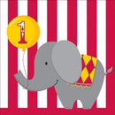 NAPKINS 1ST BDAY CIRCUS THEM