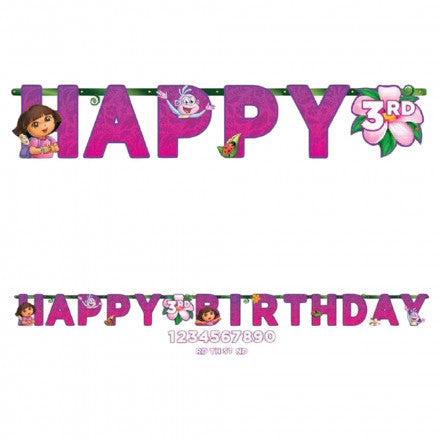 Dora Jumbo letter banner kit