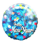 New Year in a blue Lights