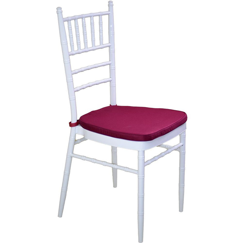 White Adult Chair with different colors of cushion