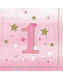 NAPKINS 1ST BABY  ONE LITTLE GIRL