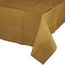 Gold Plastic Table Cover 54 x 108in