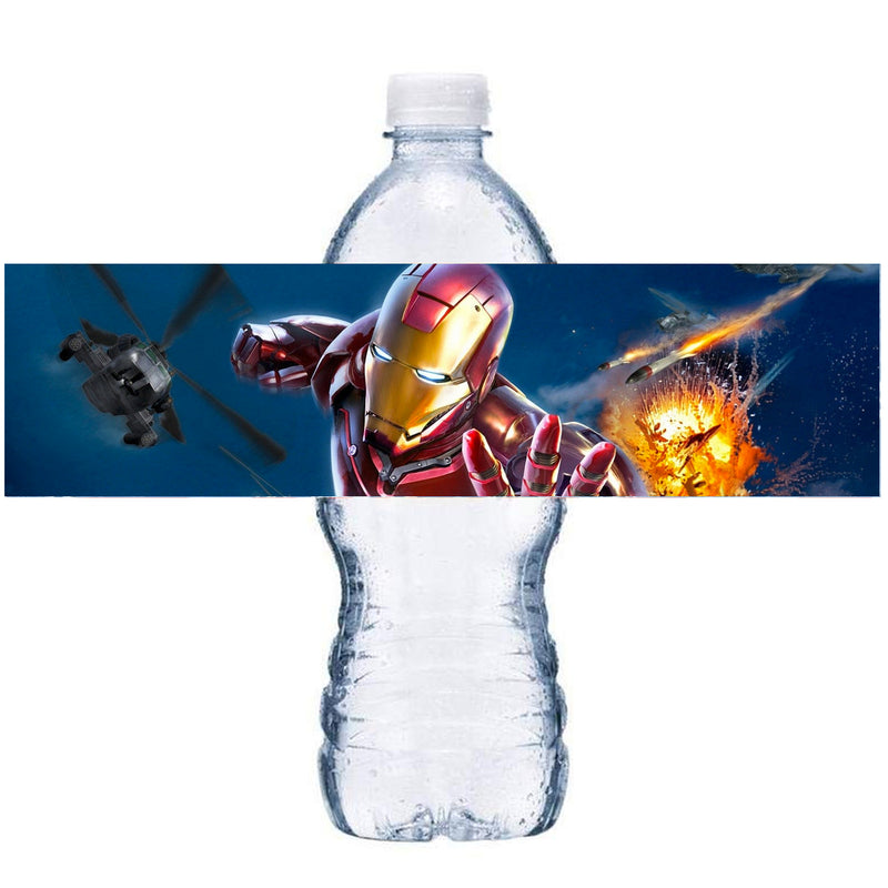 Iron Man Water label
