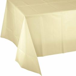 vanilla creme long table cover
