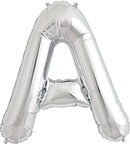 A SILVER  FOIL LARGE BALLOON