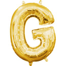 LETTER G GOLD BALLOON