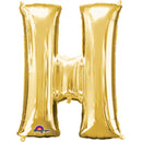 H GOLD LETTER FOIL LARGE BALLOON F/B