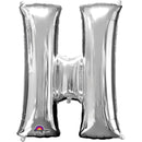 H SILVER LETTER FOIL LARGE BALLOON